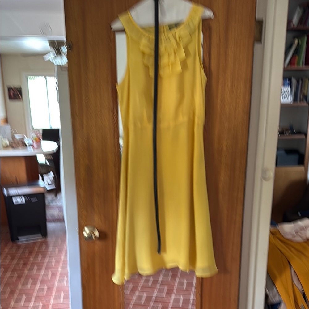 Chadwicks Yellow Sleeveless Midi Sundress